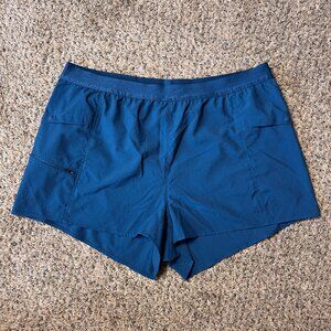 Mountain Hardwear Trail Sender Blue Shorts Womens XL Style #1982781